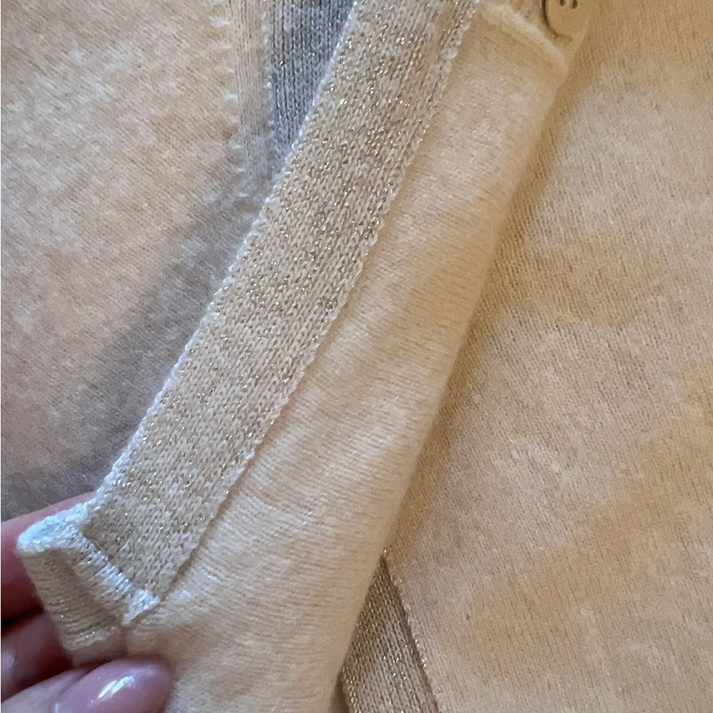 Made in Italy More SISTE Chic Cream V-Neck wool Women's Sweater| size M - Picture 6 of 16